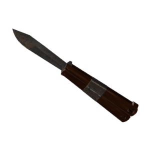 Damascus and Mahogany Knife (Factory New)