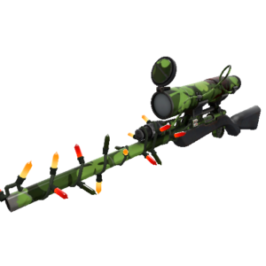 Strange Festivized Clover Camo'd Sniper Rifle (Well-Worn)