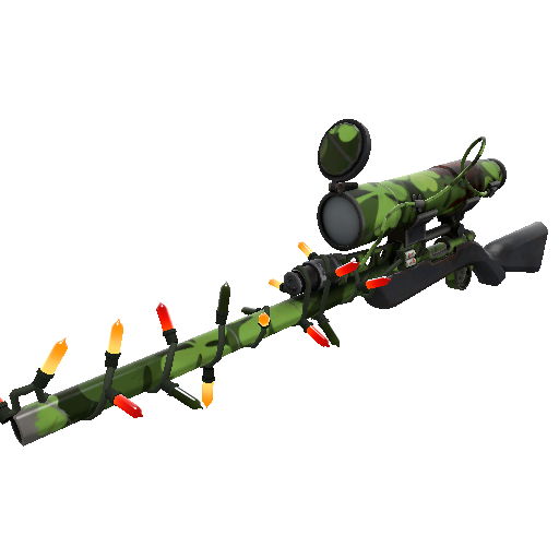 Strange Festivized Clover Camo'd Sniper Rifle (Well-Worn)