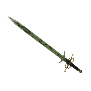 Clover Camo'd Claidheamh Mòr (Well-Worn)