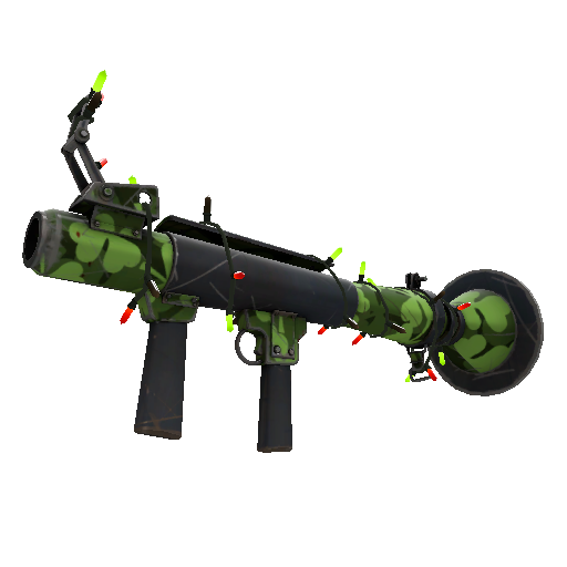 Strange Festivized Clover Camo'd Rocket Launcher (Field-Tested)